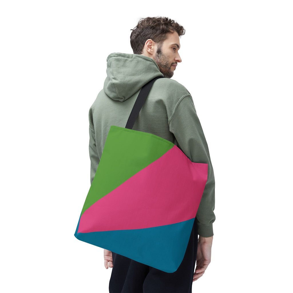Colorblock Tote Bag