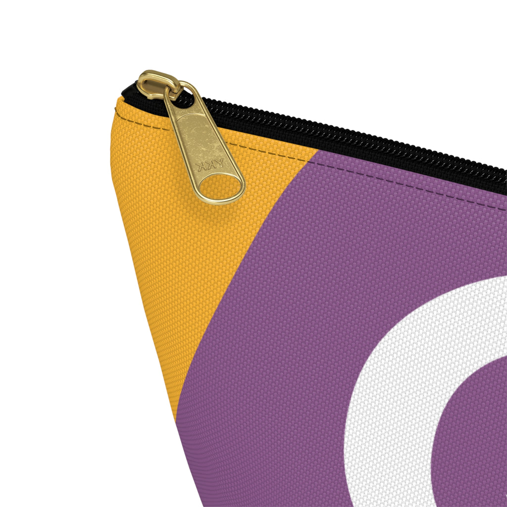 Colorblock Accessory Pouch — Monogram Q T-Bottom Cosmetic Bag
