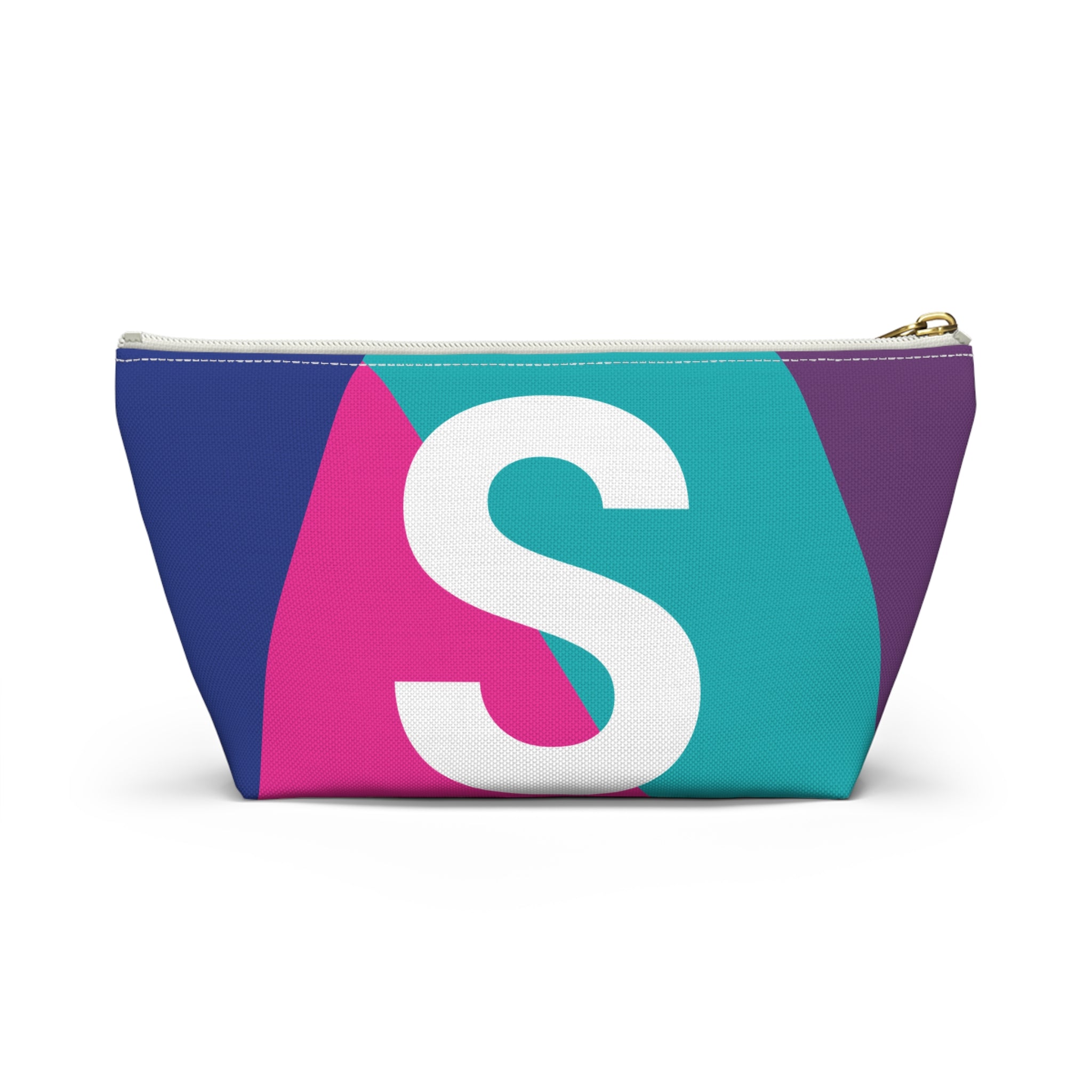 Colorblock Accessory Pouch — Monogram S T-Bottom Cosmetic Bag