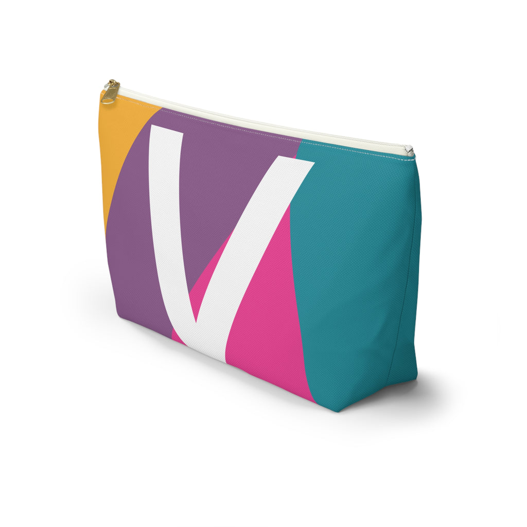 Colorblock Accessory Pouch — Monogram V T-Bottom Cosmetic Bag