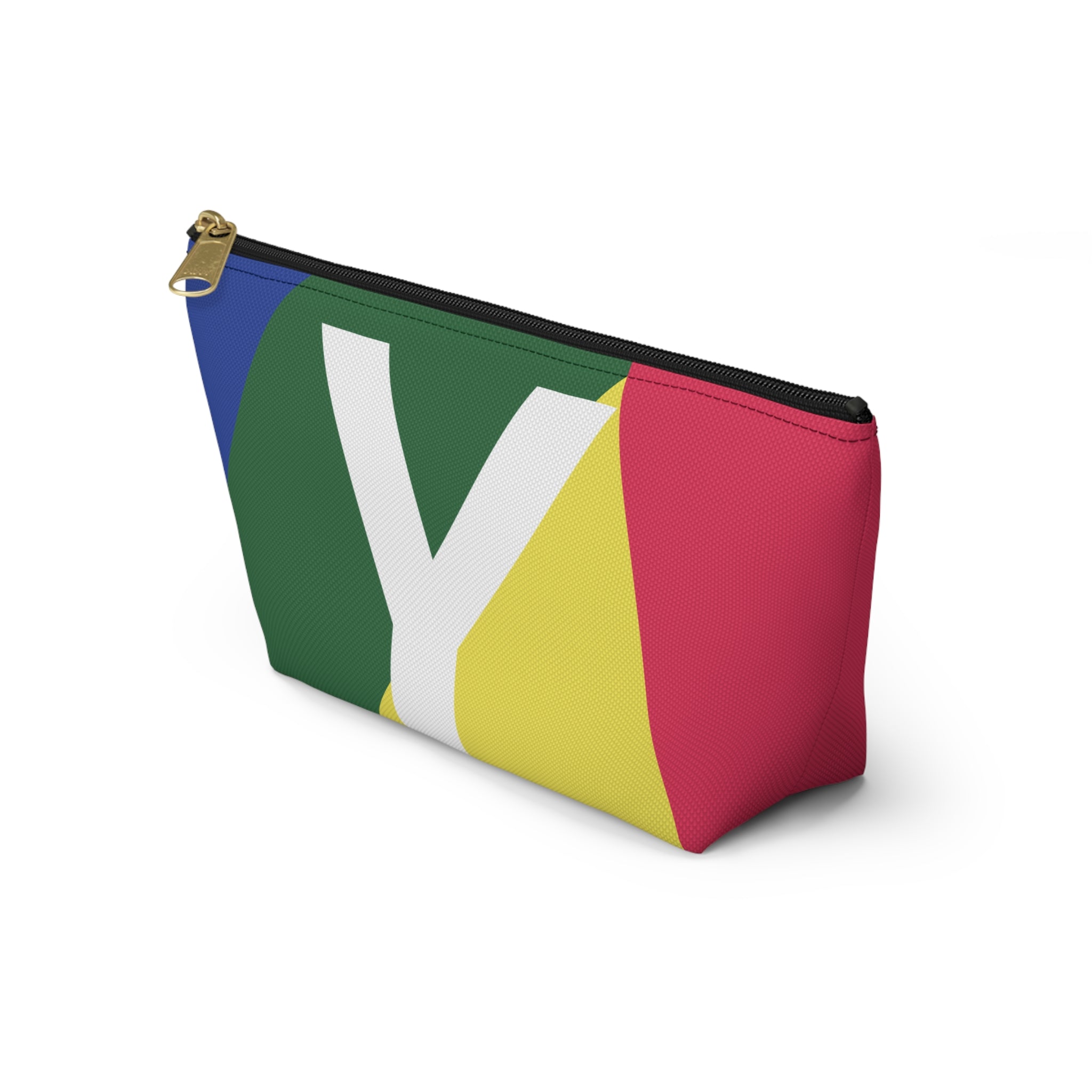 Colorblock Accessory Pouch — Monogram Y T-Bottom Cosmetic Bag