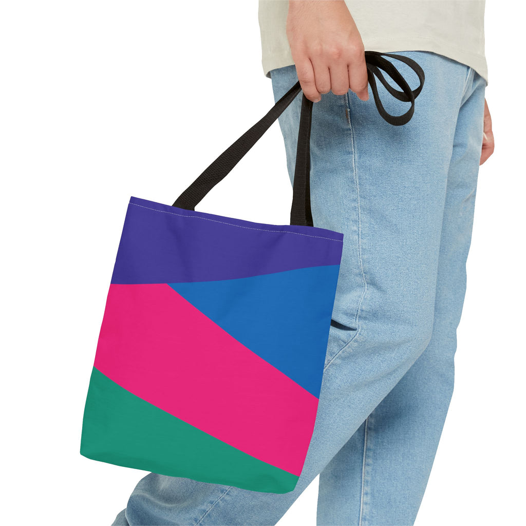 Colorblock Tote Bag