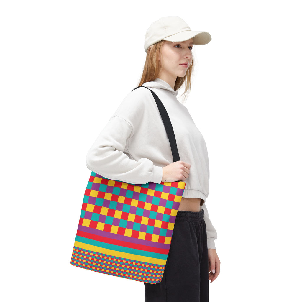Colorblock Tote Bag