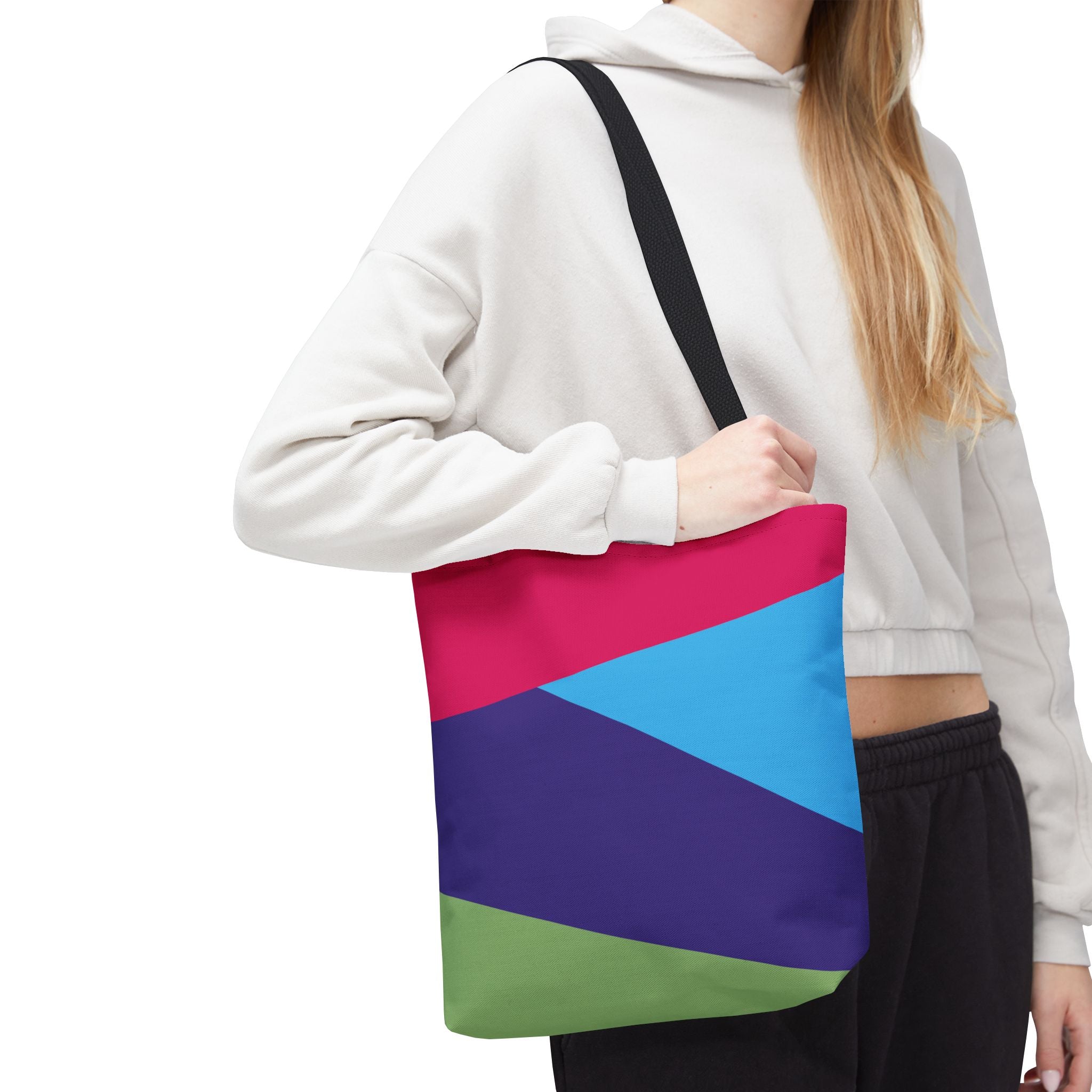 Colorblock Tote Bag