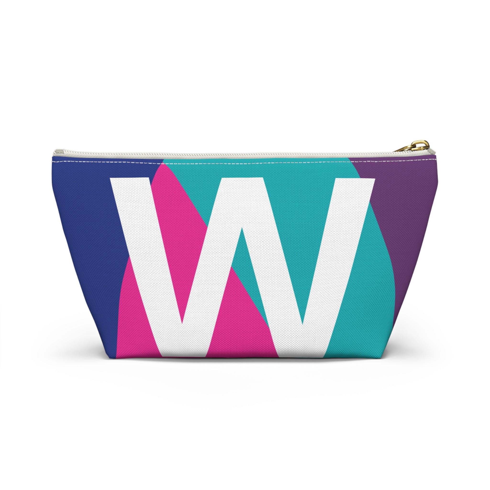 Colorblock Accessory Pouch — Monogram W T-Bottom Cosmetic Bag