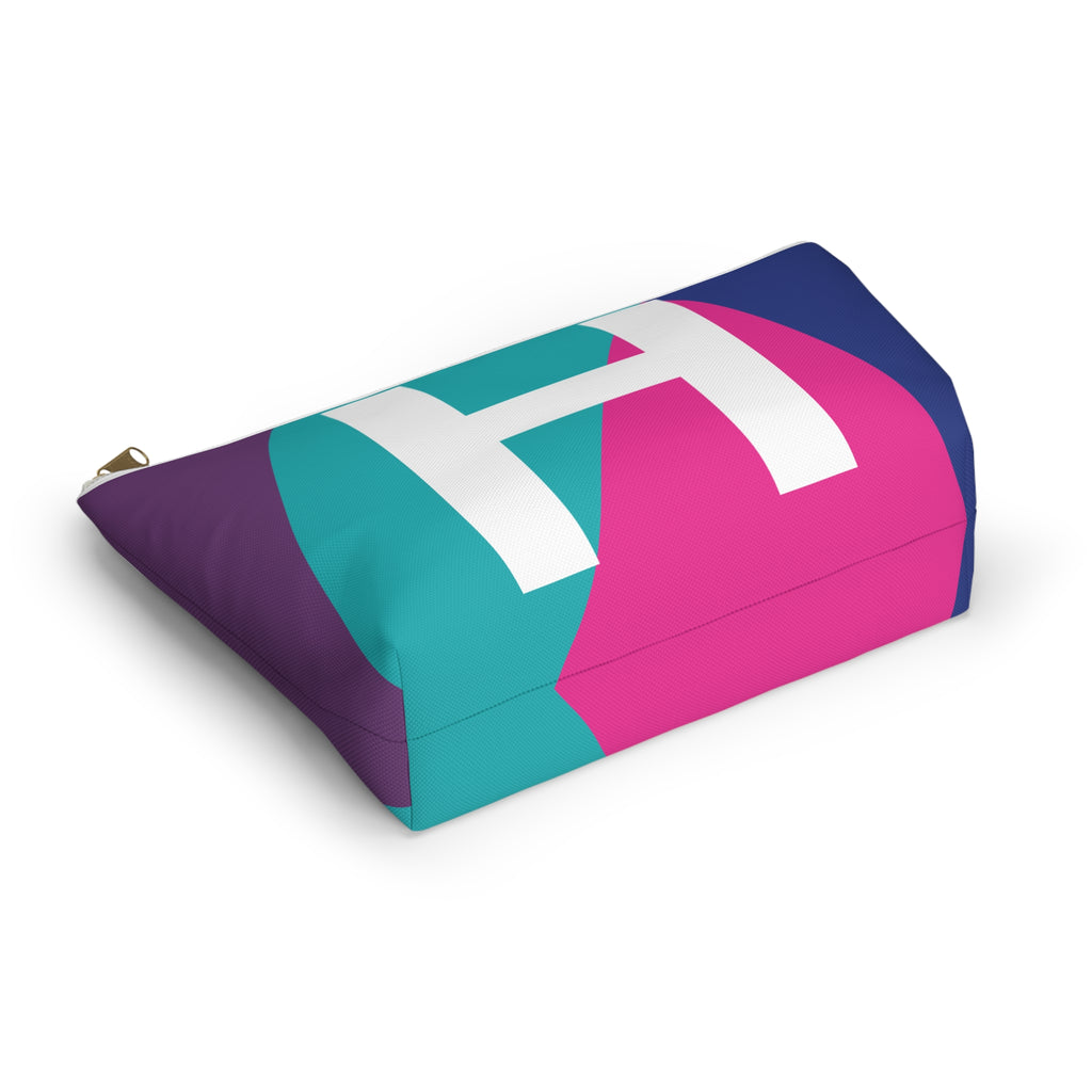 Colorblock Accessory Pouch — Monogram H T-Bottom Cosmetic Bag