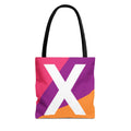 Monogram 'X' Colorblock Tote Bag — Personalized Initial X Shoulder Tote
