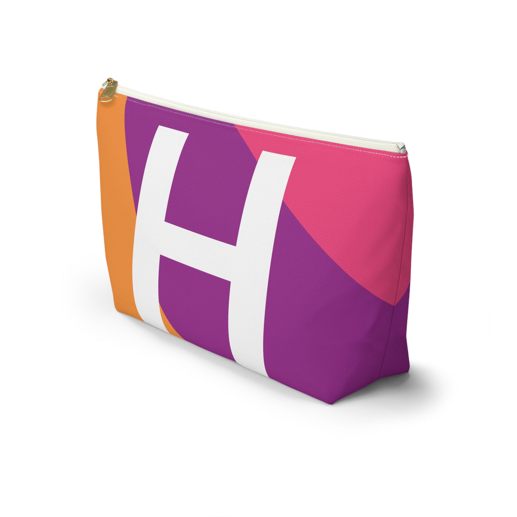 Colorblock Accessory Pouch — Monogram H T-Bottom Cosmetic Bag