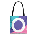 Monogram 'O' Colorblock Tote Bag — Personalized Initial O Shoulder Tote