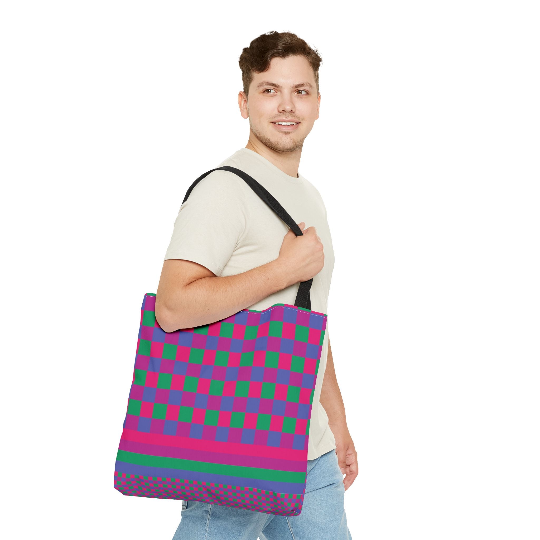 Colorblock Tote Bag