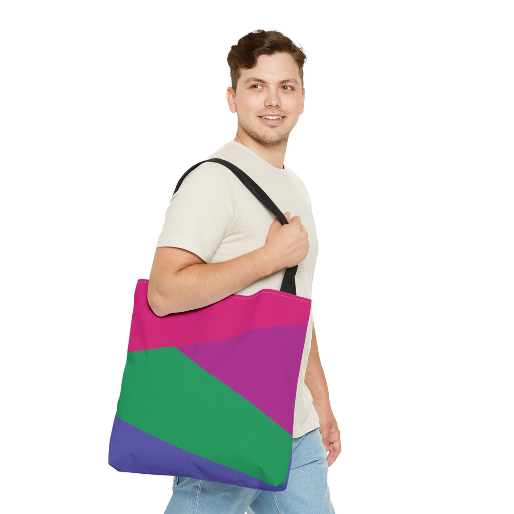 Colorblock Tote Bag