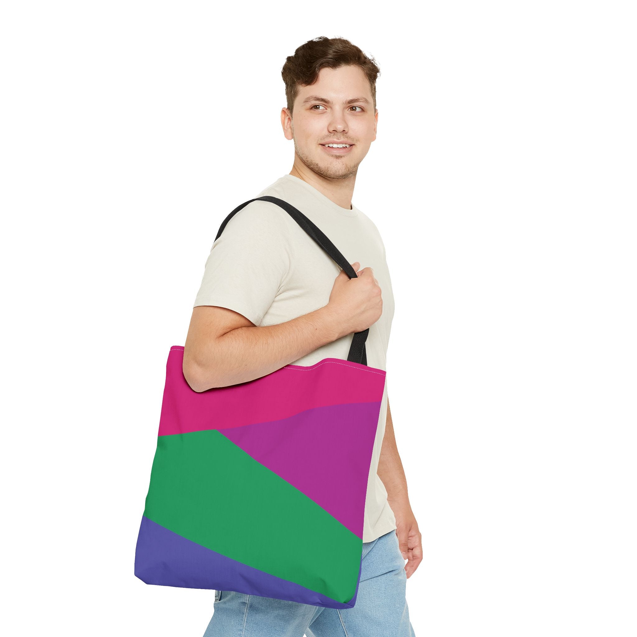 Colorblock Tote Bag