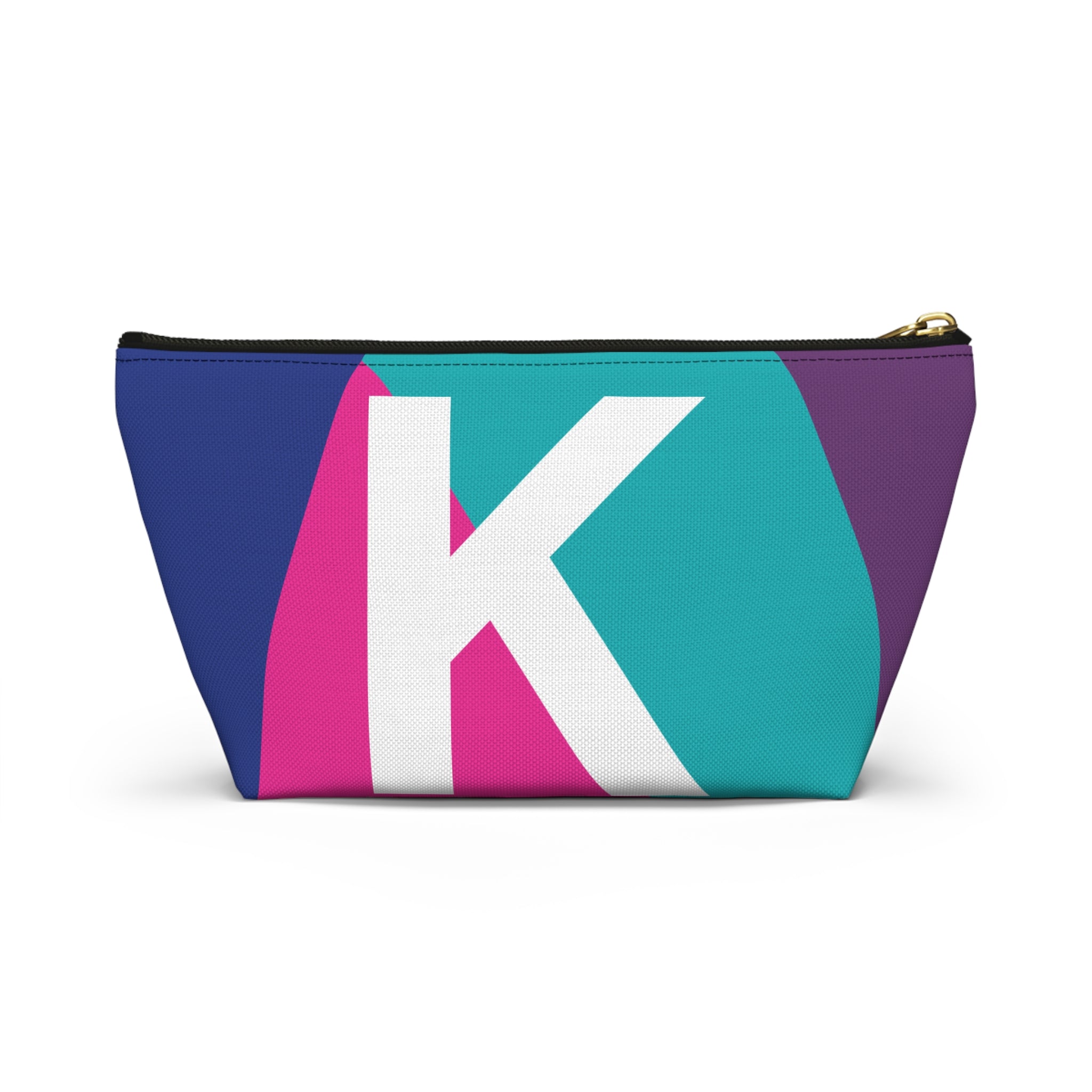 Colorblock Accessory Pouch — Monogram K T-Bottom Cosmetic Bag