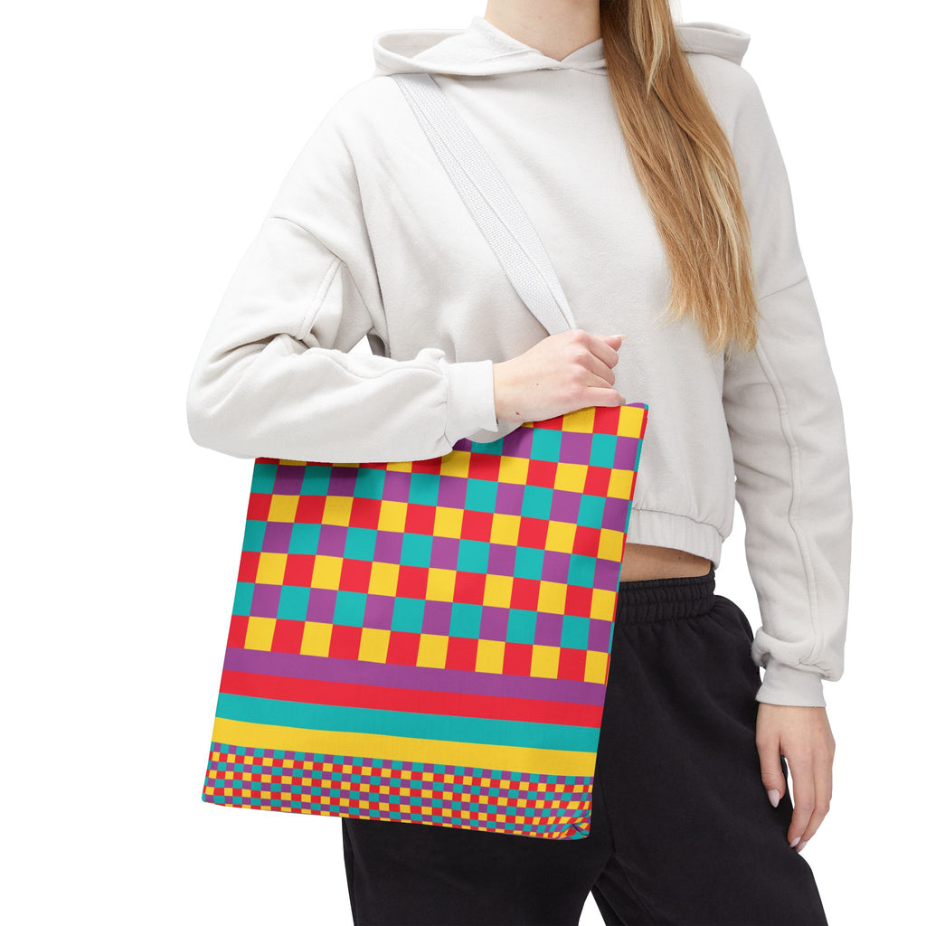 Colorblock Tote Bag