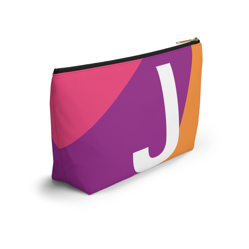 Colorblock Accessory Pouch — Monogram J T-Bottom Cosmetic Bag