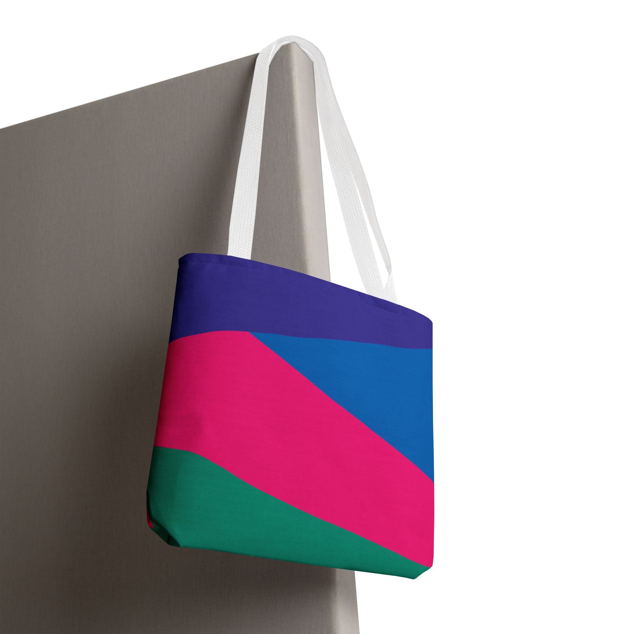 Colorblock Tote Bag