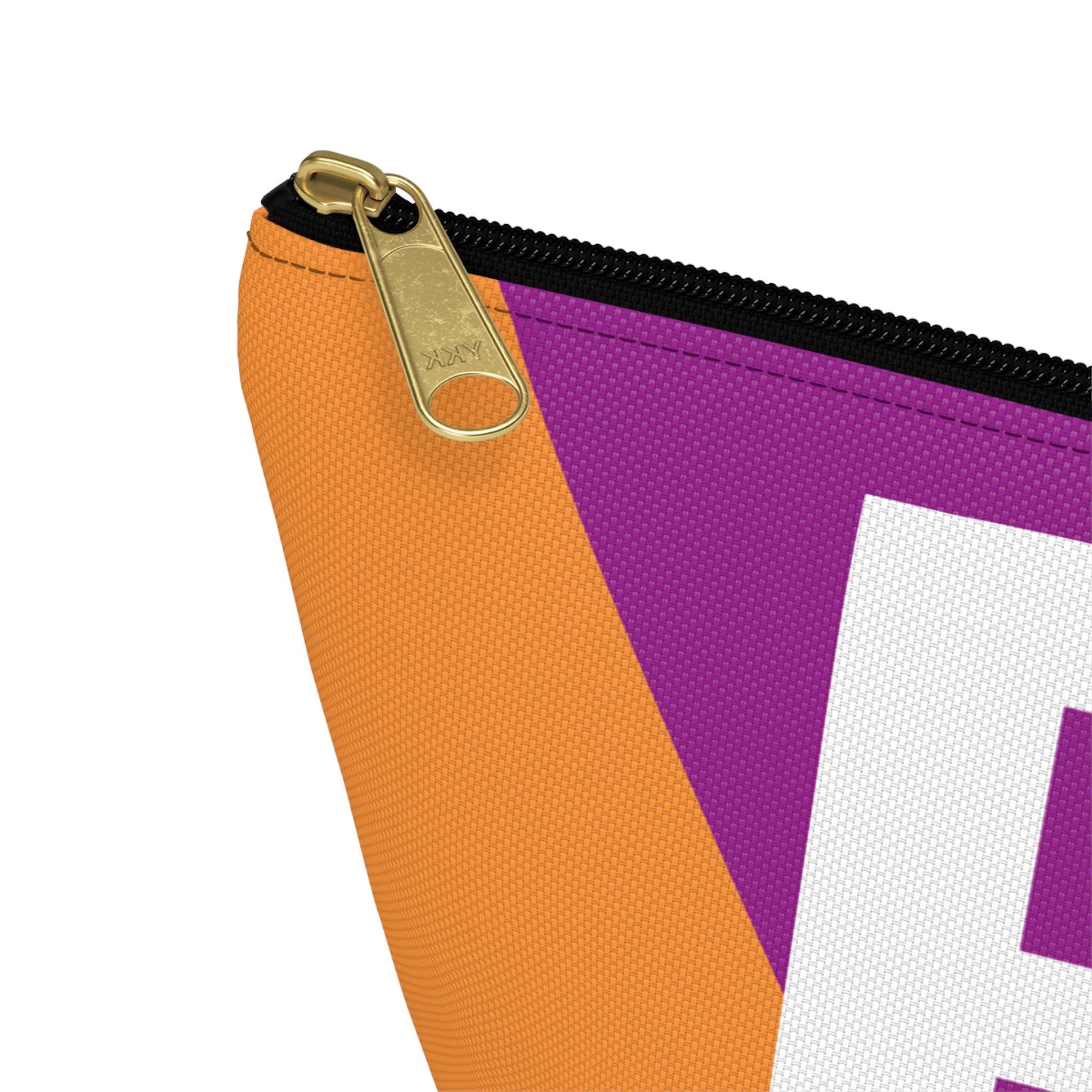 Initials Colorblock Accessory Pouch — Monogram B T-Bottom Cosmetic Bag