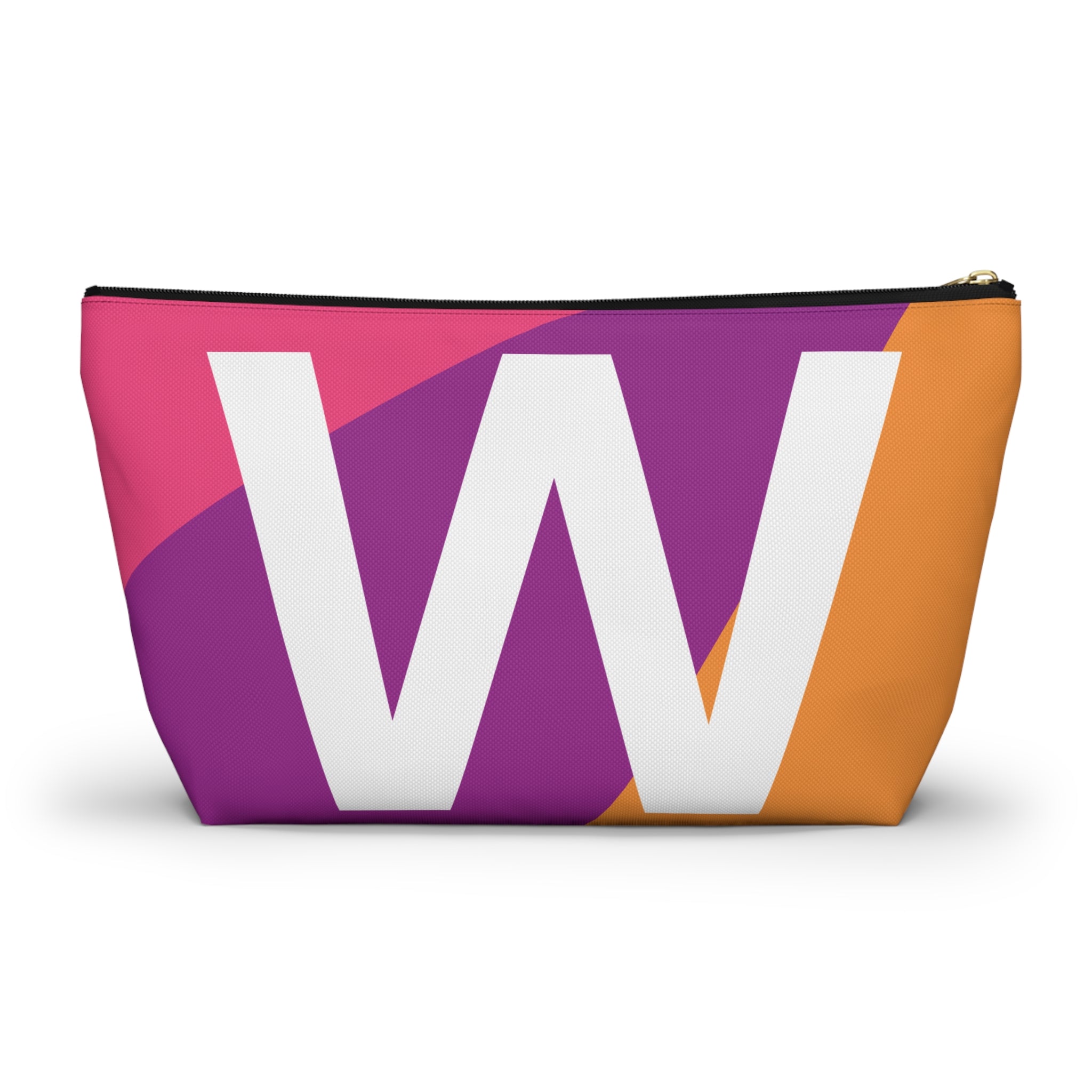 Colorblock Accessory Pouch — Monogram W T-Bottom Cosmetic Bag