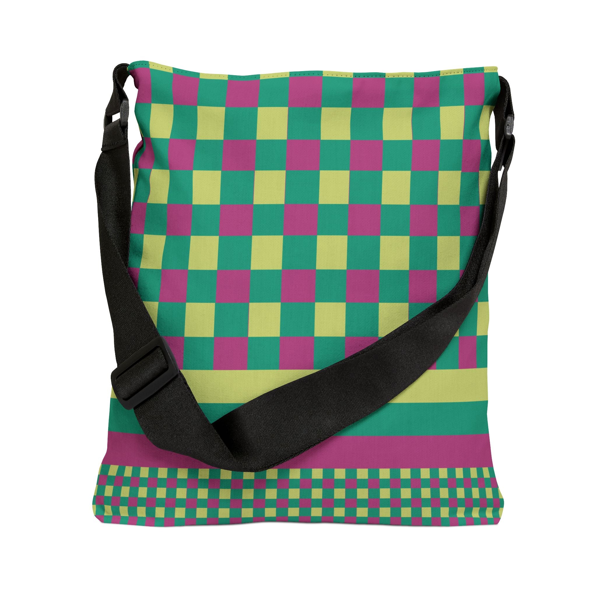 Colorblock Geometric Tote Bag