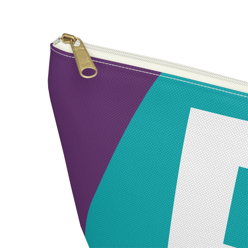 Colorblock Accessory Pouch — Monogram R T-Bottom Cosmetic Bag