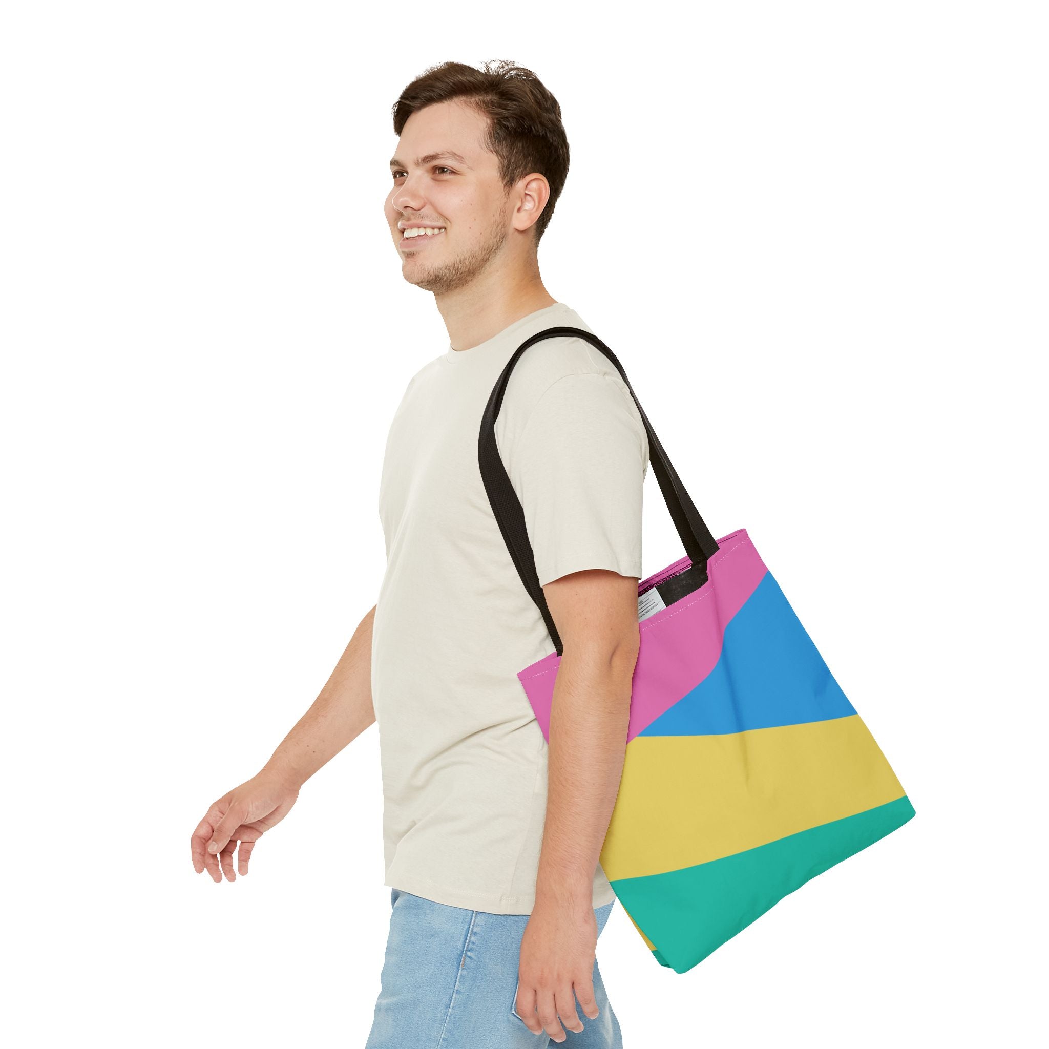Colorblock Tote Bag