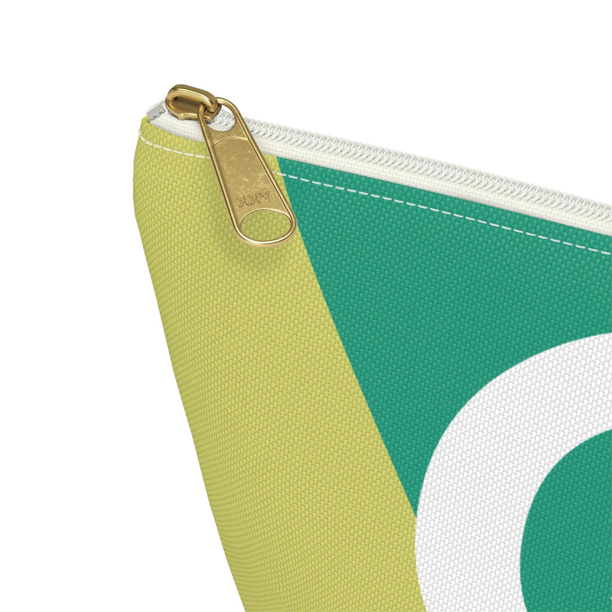Initials Colorblock Accessory Pouch — Monogram Q T-Bottom Cosmetic Bag