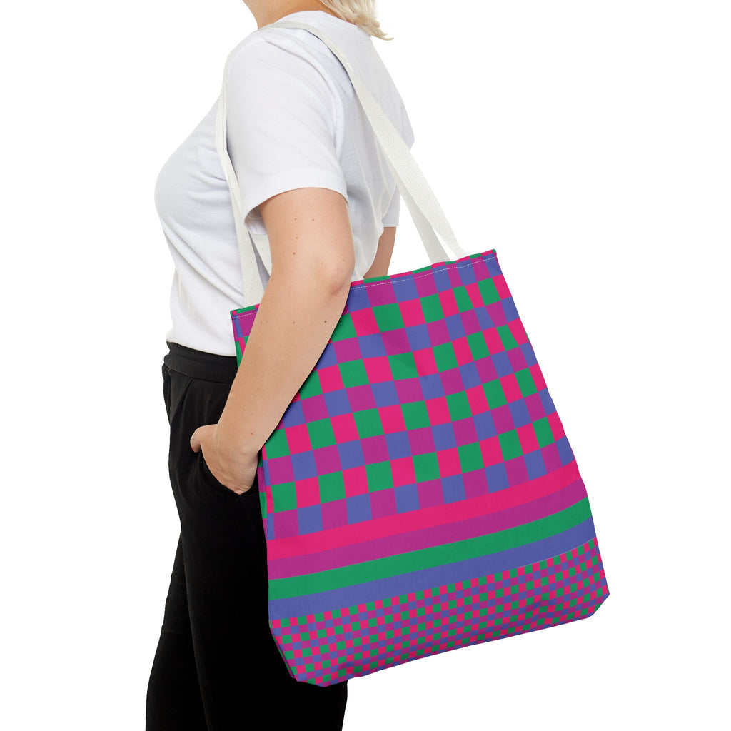 Colorblock Tote Bag