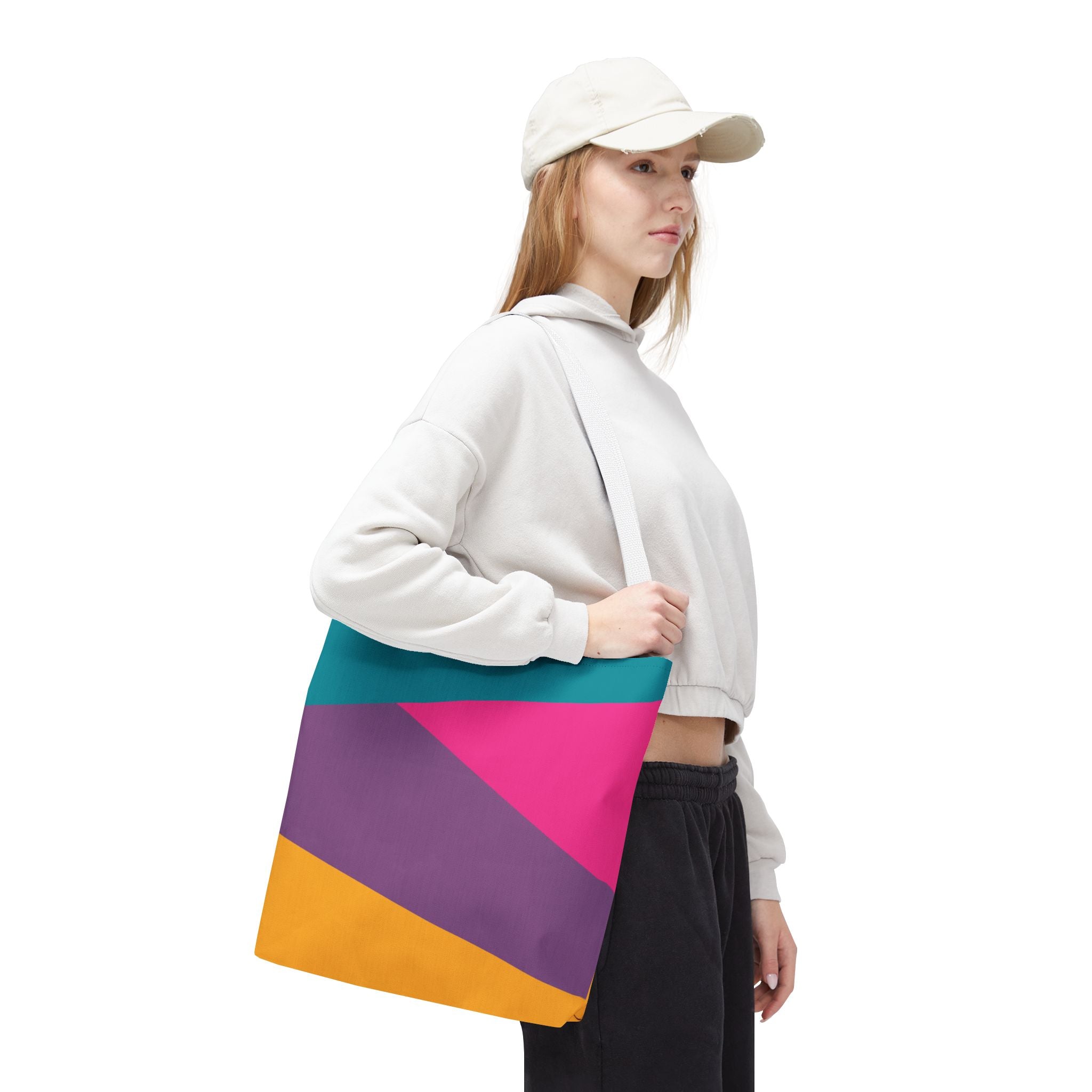 Colorblock Tote Bag