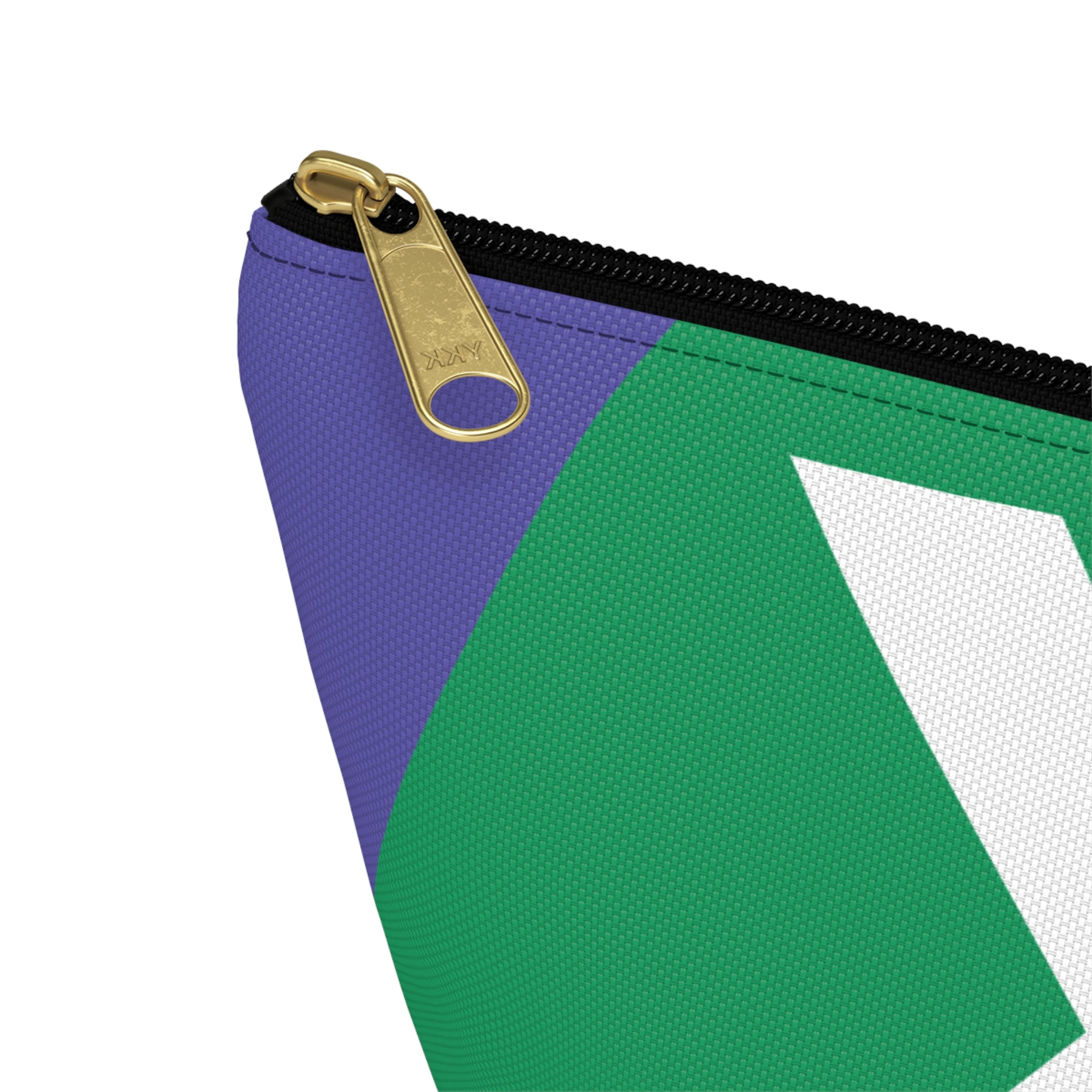 Initials Colorblock Accessory Pouch — Monogram X T-Bottom Cosmetic Bag