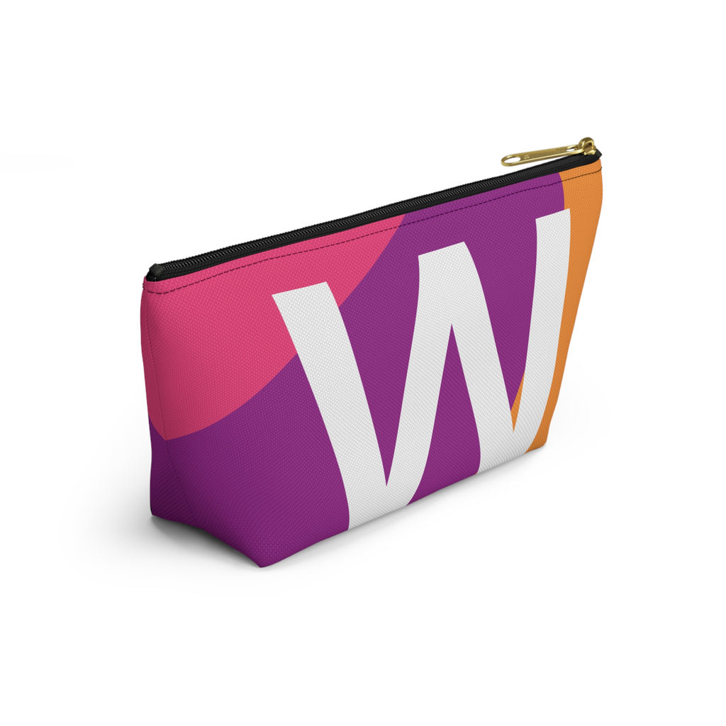 Colorblock Accessory Pouch — Monogram W T-Bottom Cosmetic Bag