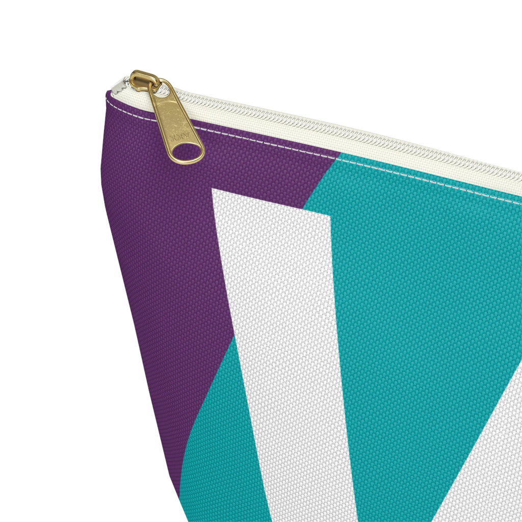 Colorblock Accessory Pouch — Monogram W T-Bottom Cosmetic Bag