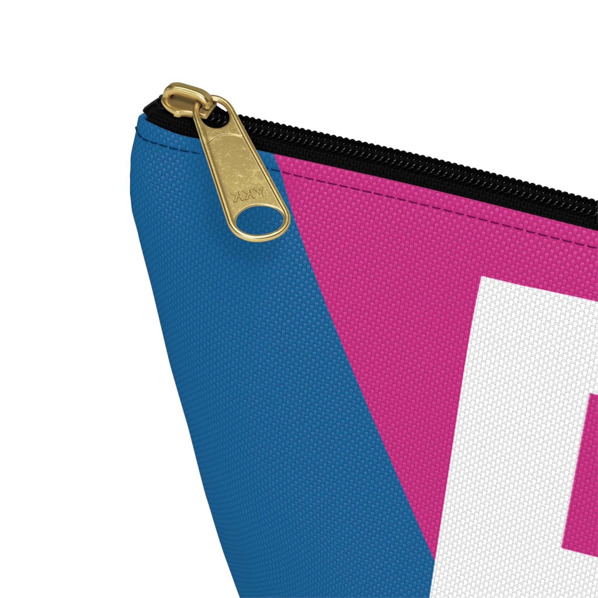 Initials Colorblock Accessory Pouch — Monogram P T-Bottom Cosmetic Bag