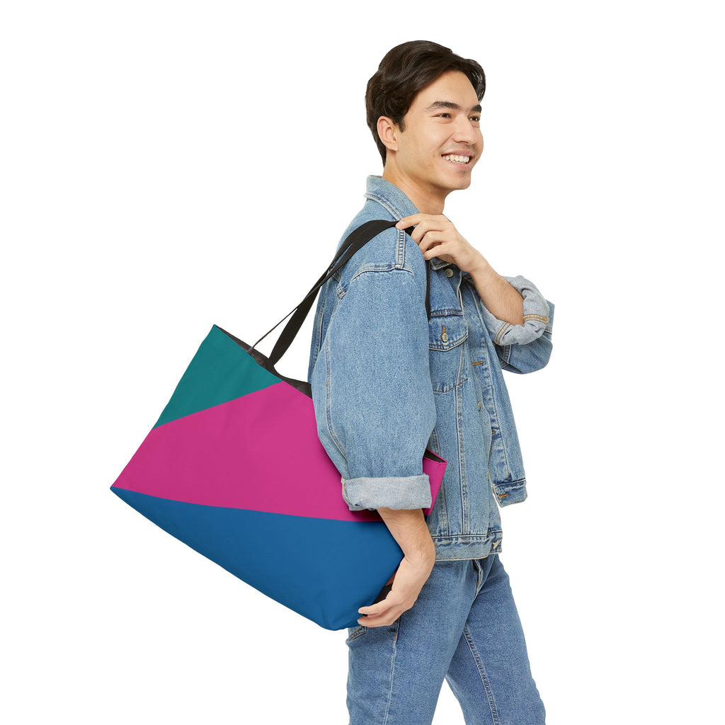 Colorblock Tote Bag