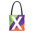 Monogram 'X' Colorblock Tote Bag — Personalized Initial X Shoulder Tote