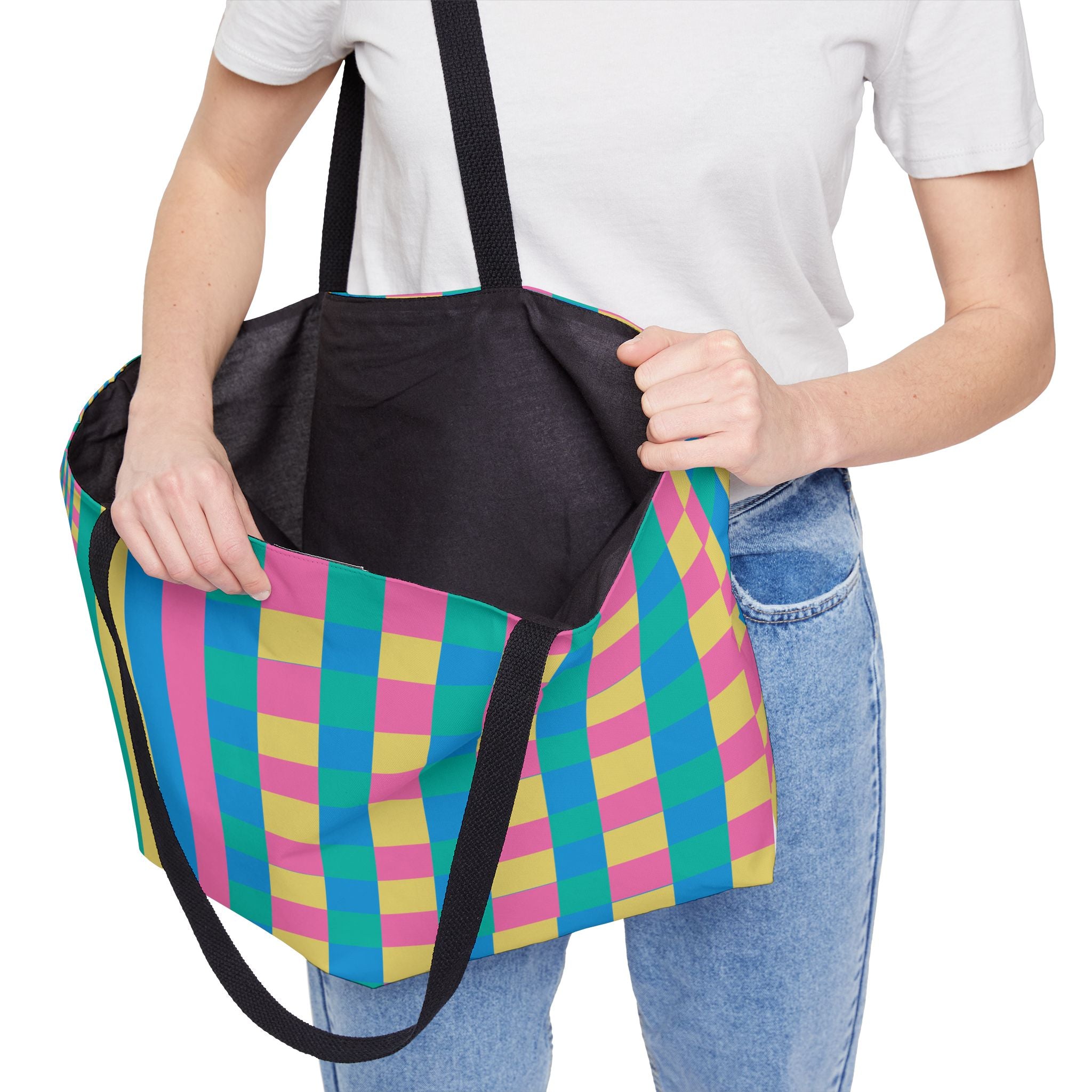 Colorblock Tote Bag