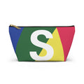 Colorblock Accessory Pouch — Monogram S T-Bottom Cosmetic Bag
