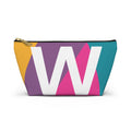 Colorblock Accessory Pouch — Monogram W T-Bottom Cosmetic Bag