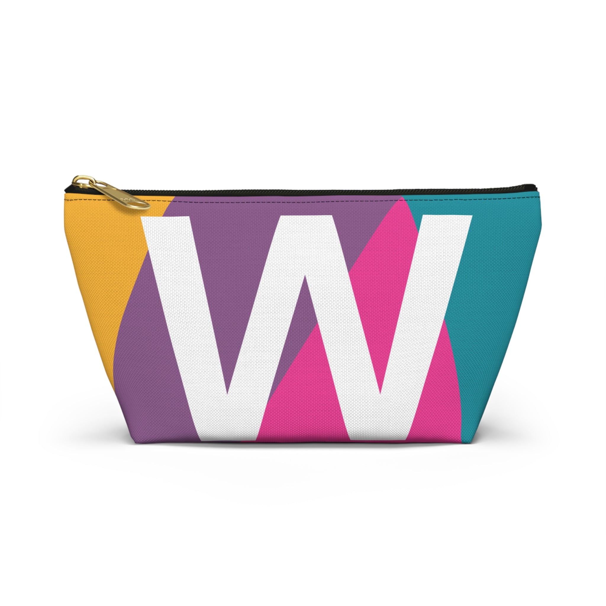 Colorblock Accessory Pouch — Monogram W T-Bottom Cosmetic Bag