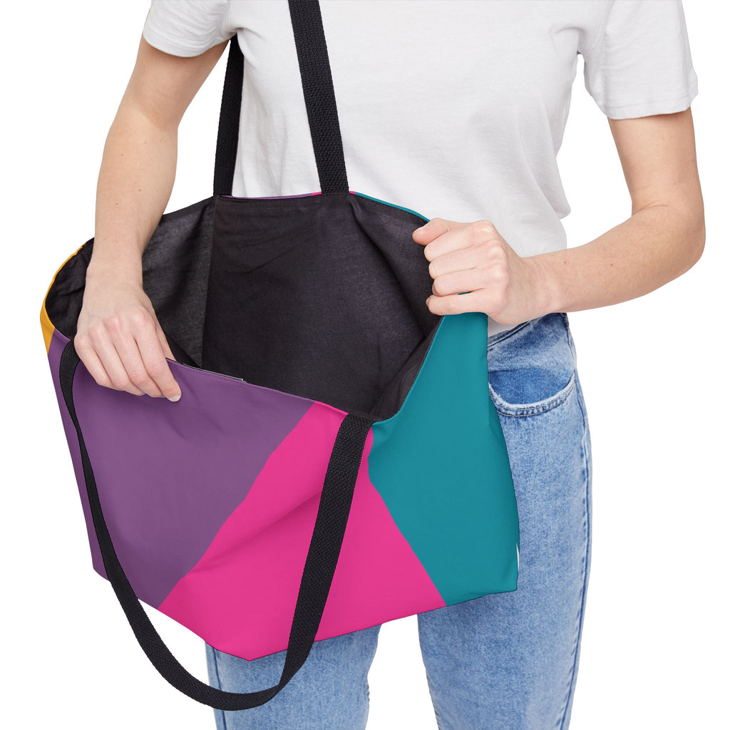 Colorblock Tote Bag