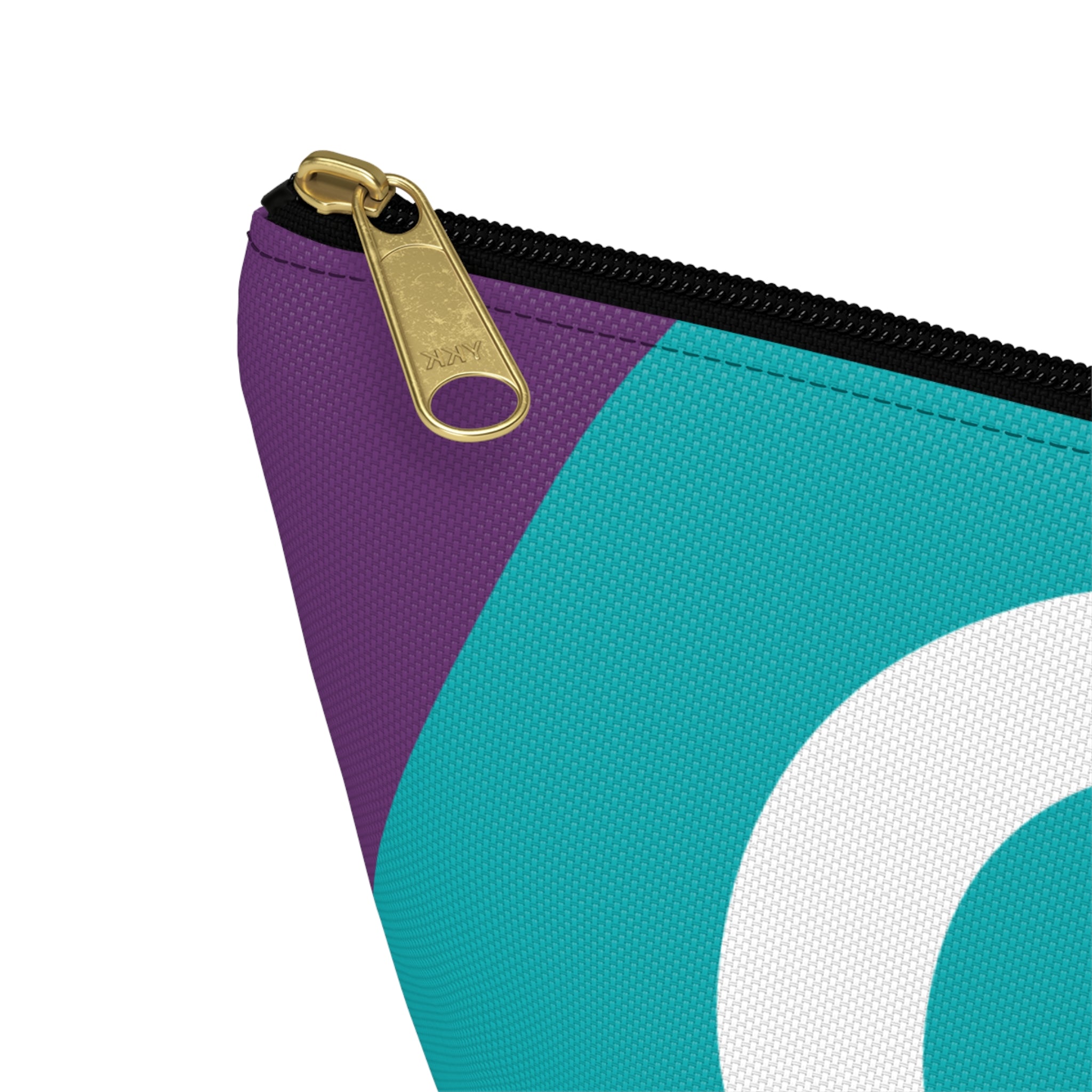 Initials Colorblock Accessory Pouch — Monogram C T-Bottom Cosmetic Bag