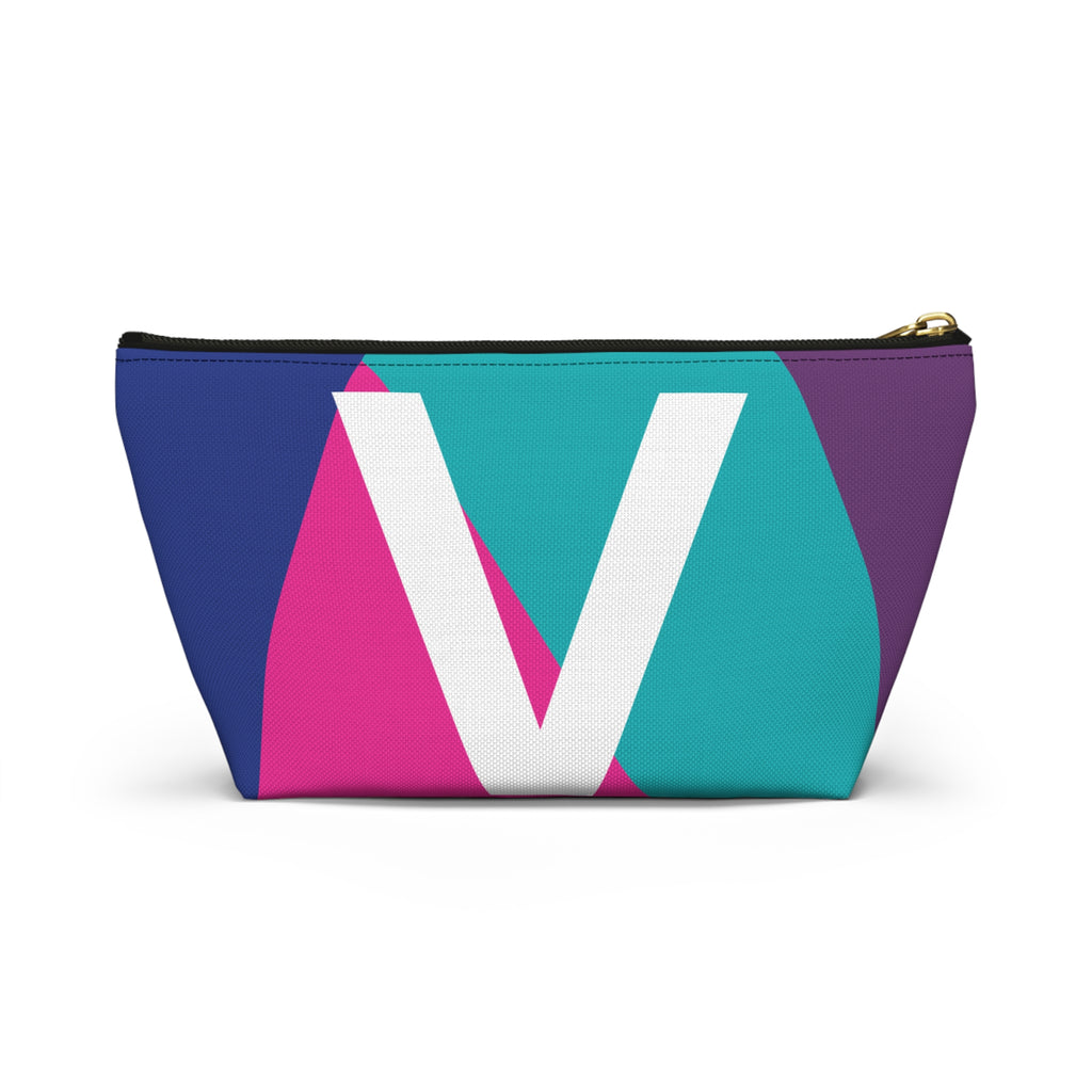 Colorblock Accessory Pouch — Monogram V T-Bottom Cosmetic Bag
