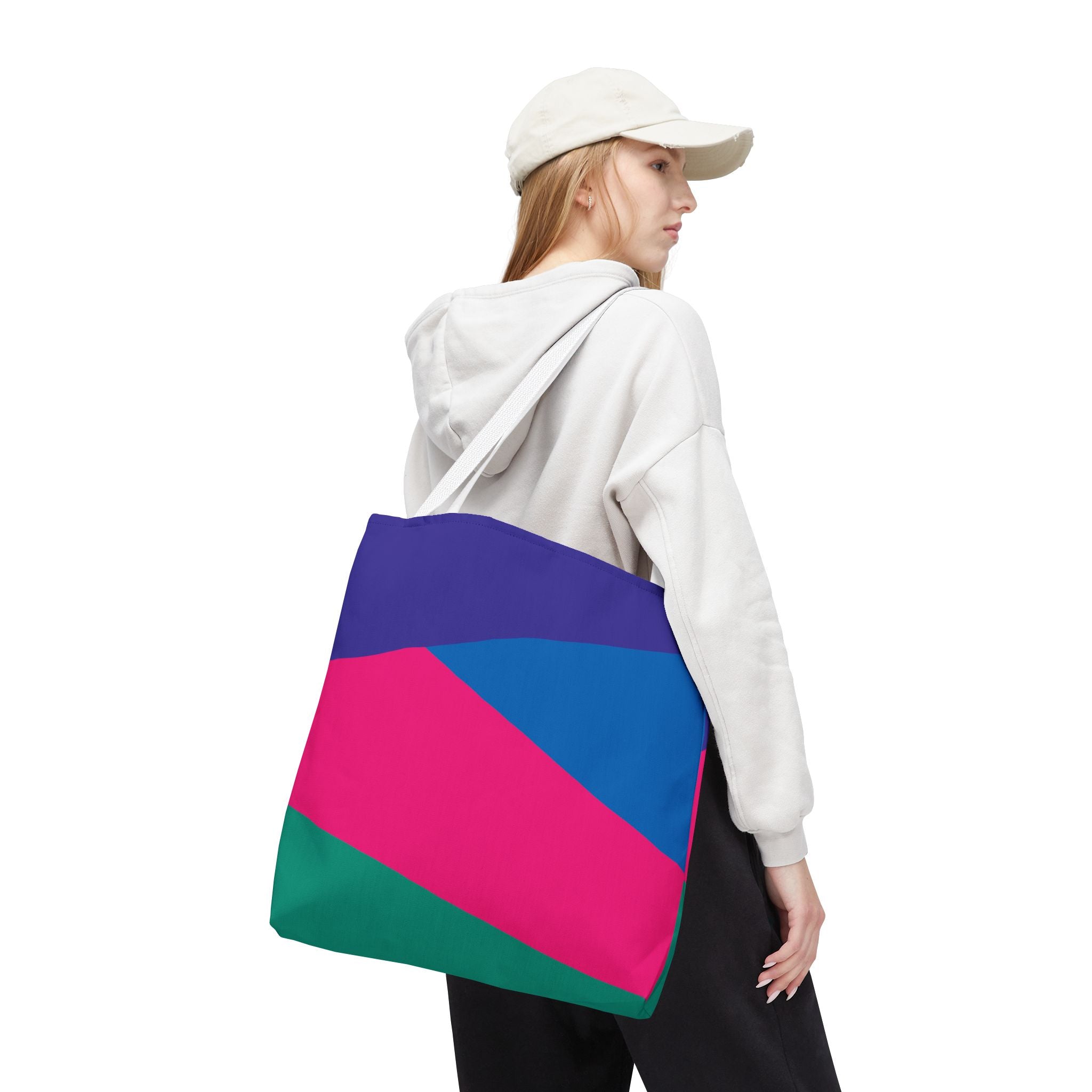 Colorblock Tote Bag