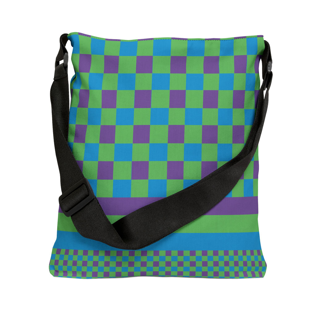 Colorblock Geometric Tote Bag