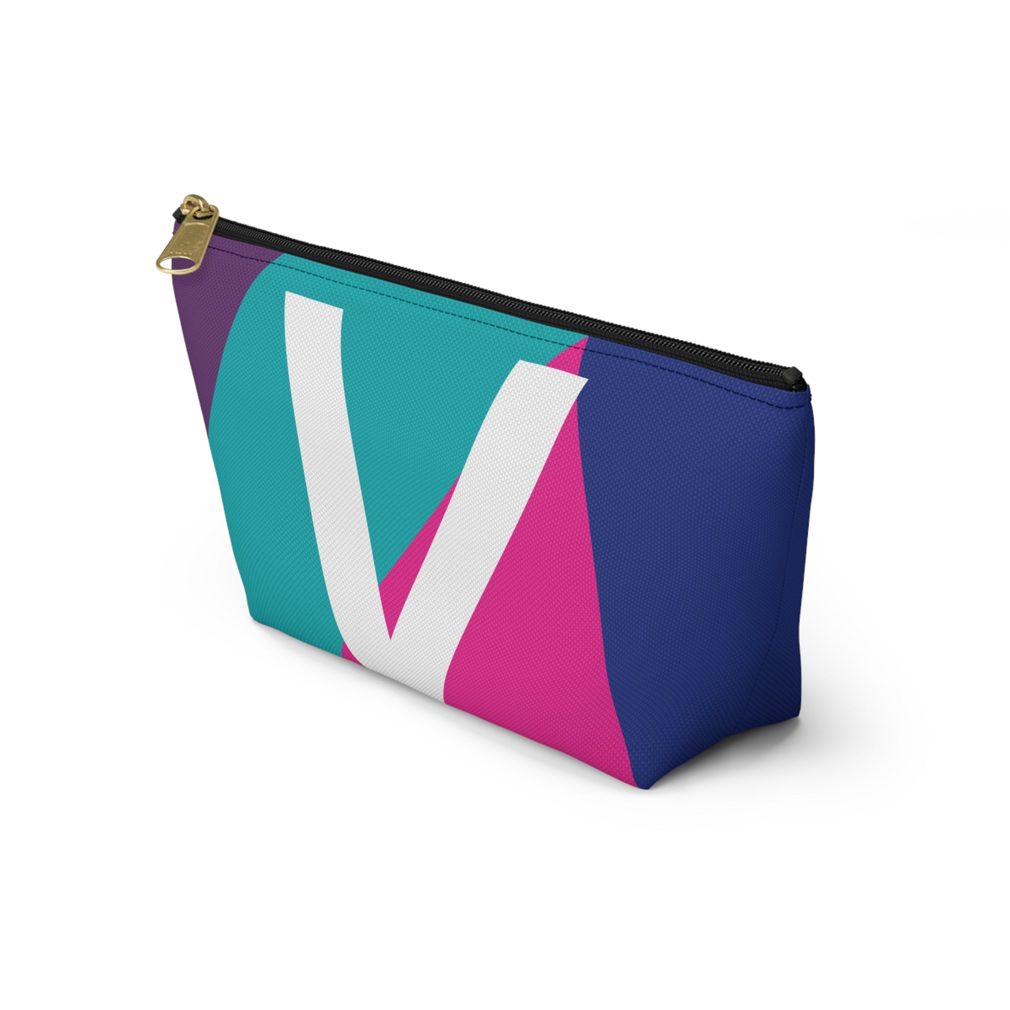 Colorblock Accessory Pouch — Monogram V T-Bottom Cosmetic Bag