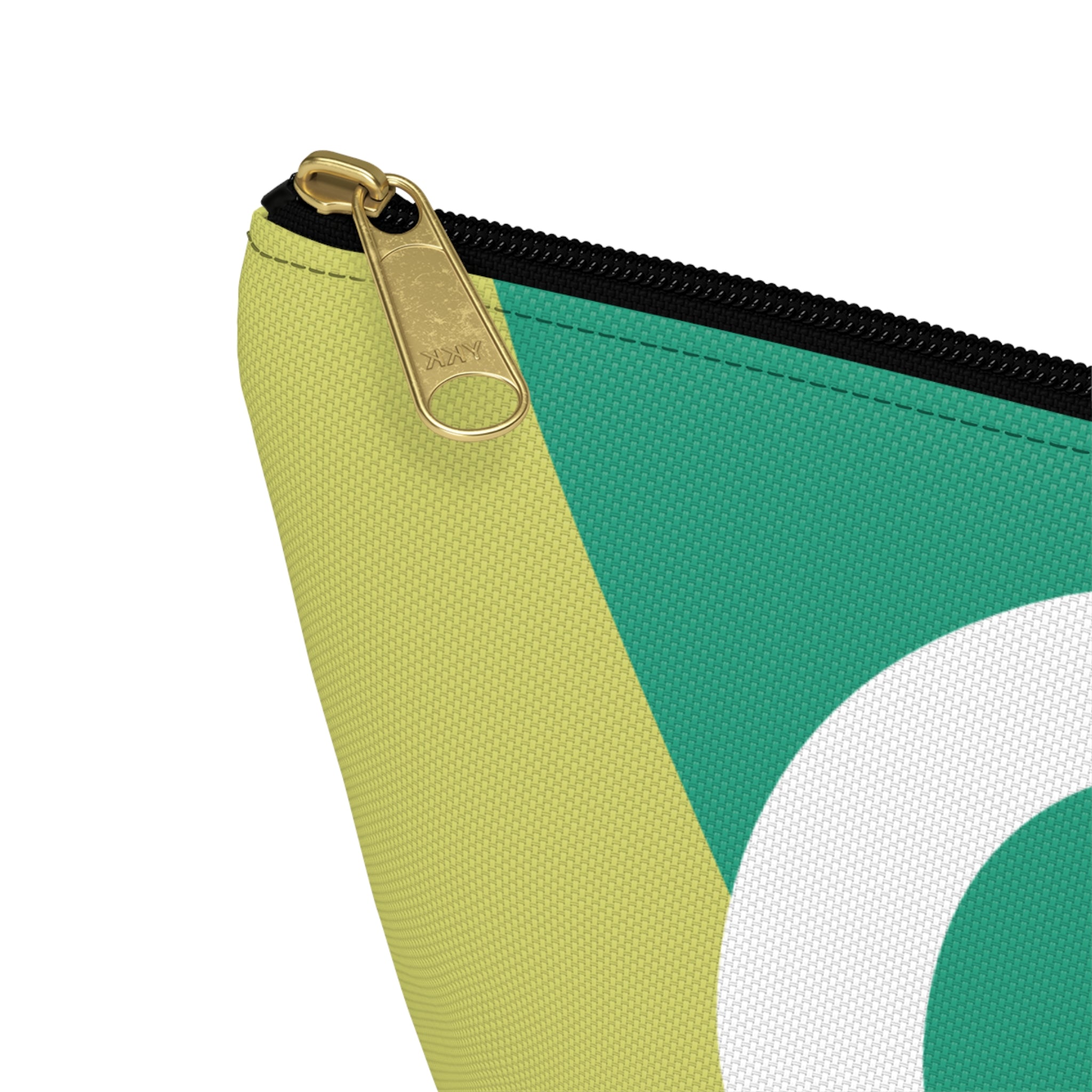 Initials Colorblock Accessory Pouch — Monogram C T-Bottom Cosmetic Bag