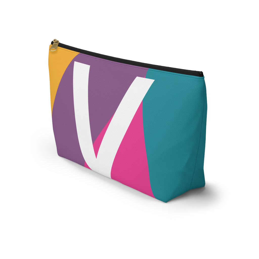 Colorblock Accessory Pouch — Monogram V T-Bottom Cosmetic Bag