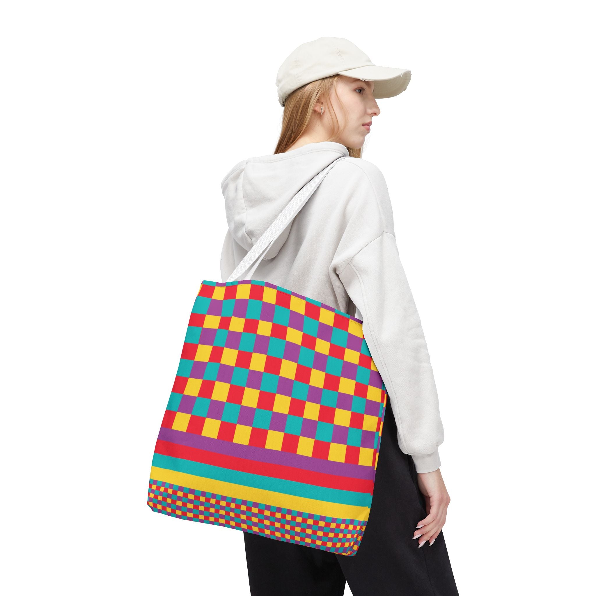 Colorblock Tote Bag