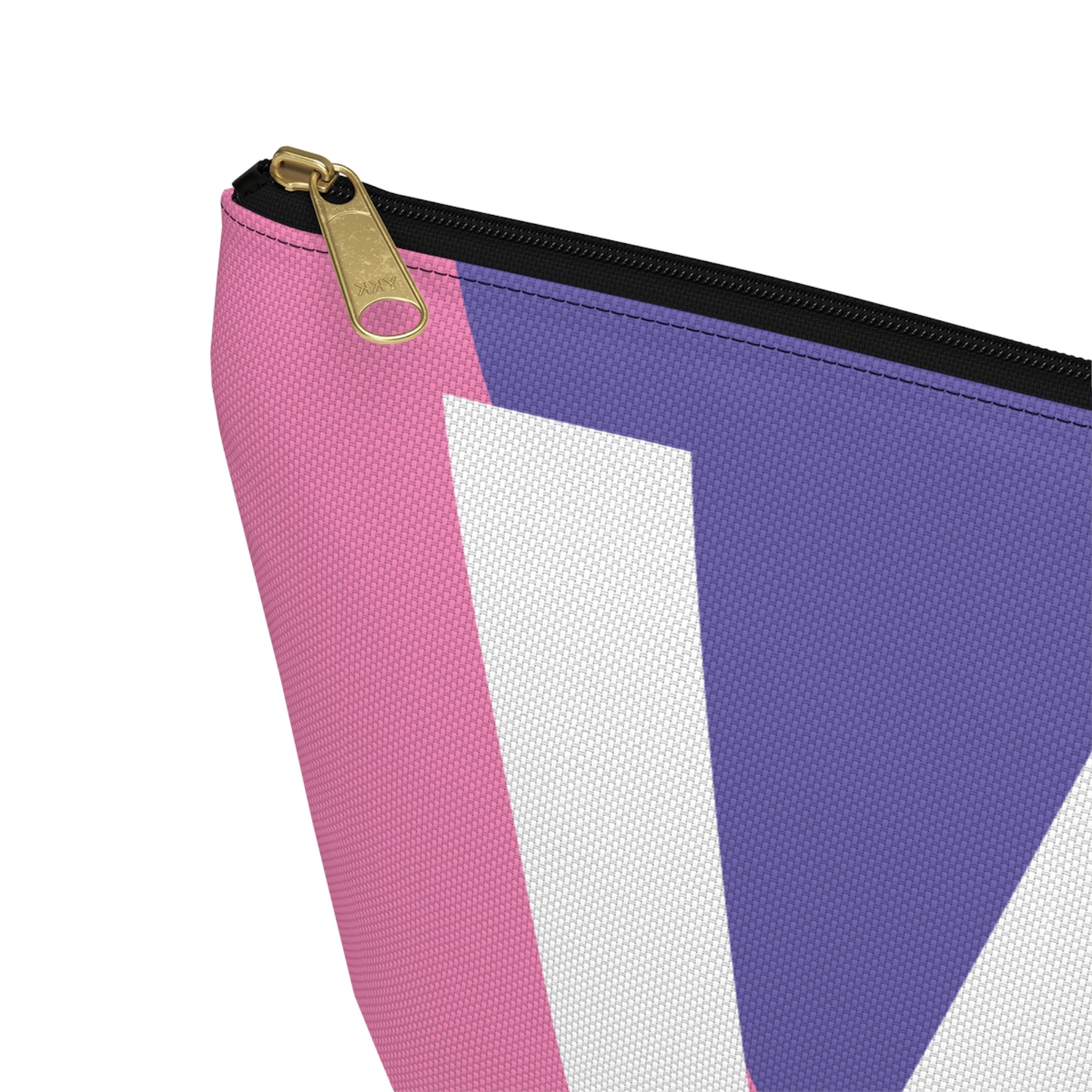 Colorblock Accessory Pouch — Monogram W T-Bottom Cosmetic Bag