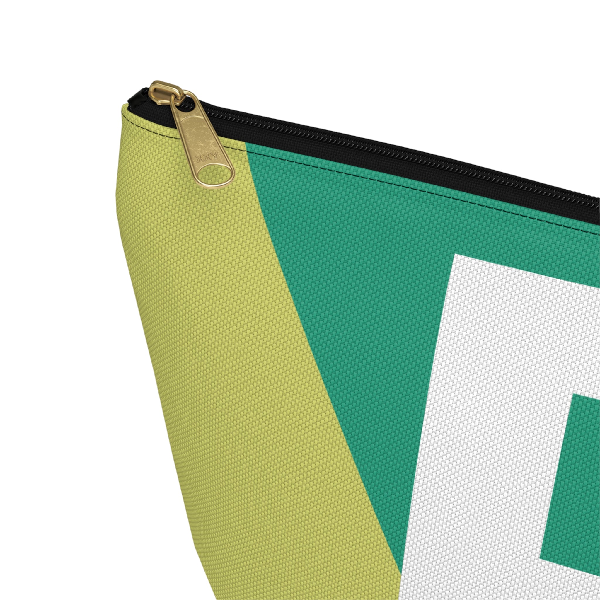 Initials Colorblock Accessory Pouch — Monogram B T-Bottom Cosmetic Bag