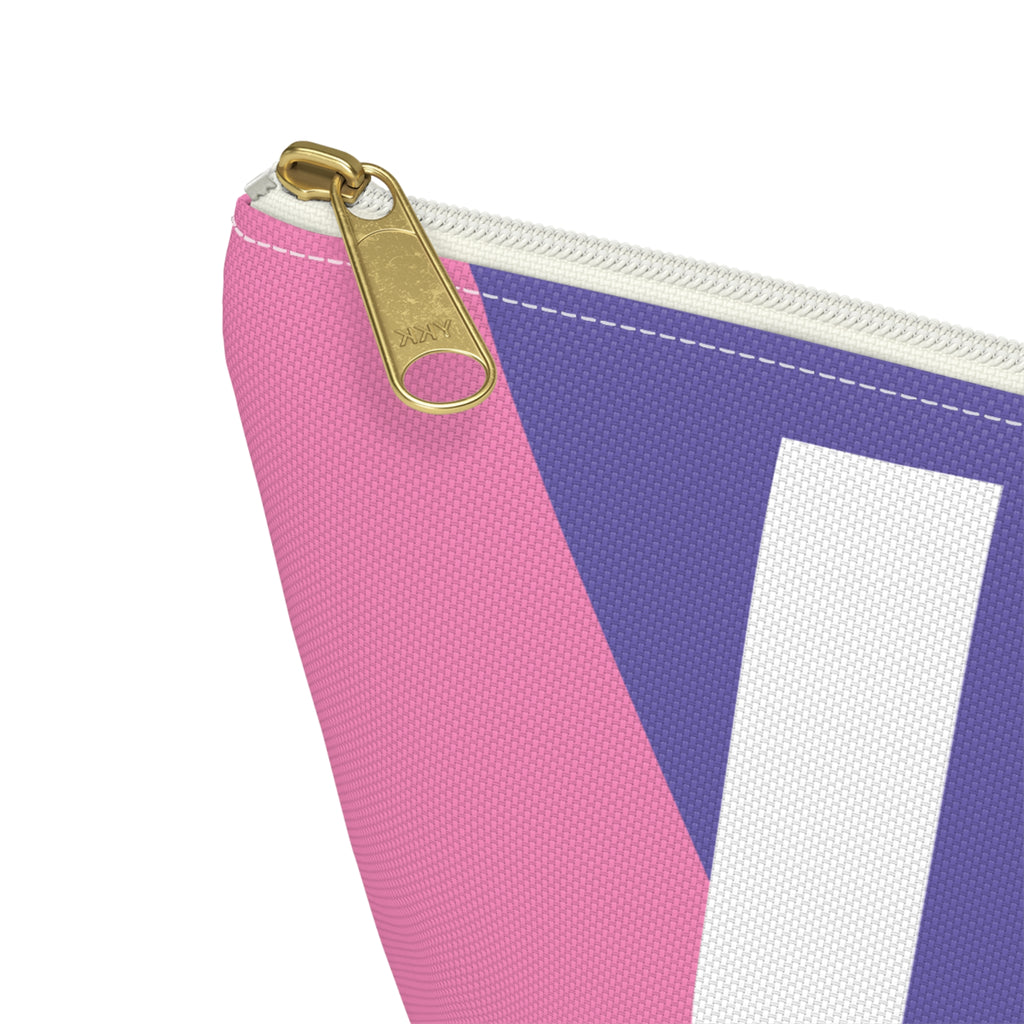 Colorblock Accessory Pouch — Monogram U T-Bottom Cosmetic Bag